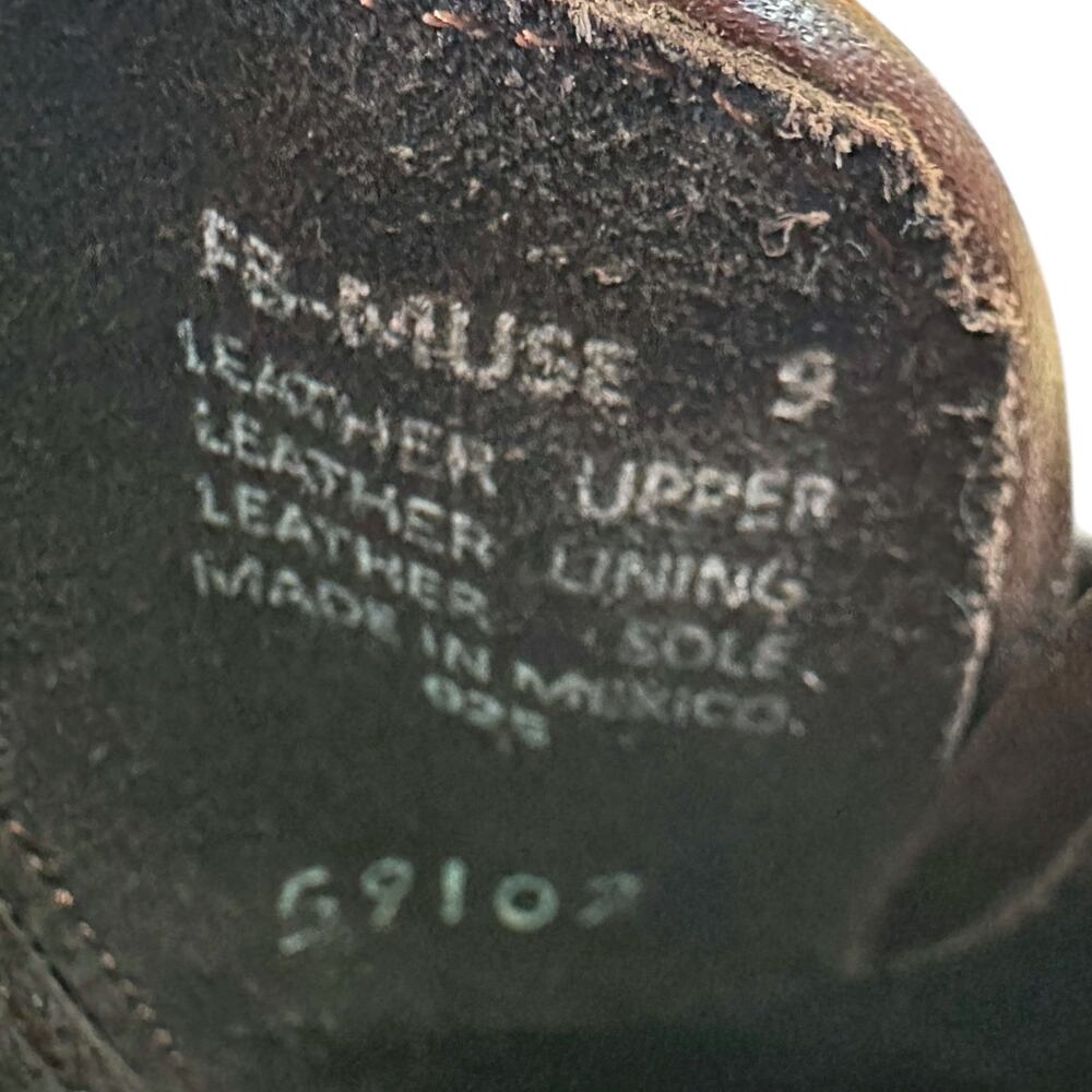 Freebird by Steven Muse Studded Leather Mules - Brown-Black - 9 - Picture 9 of 9